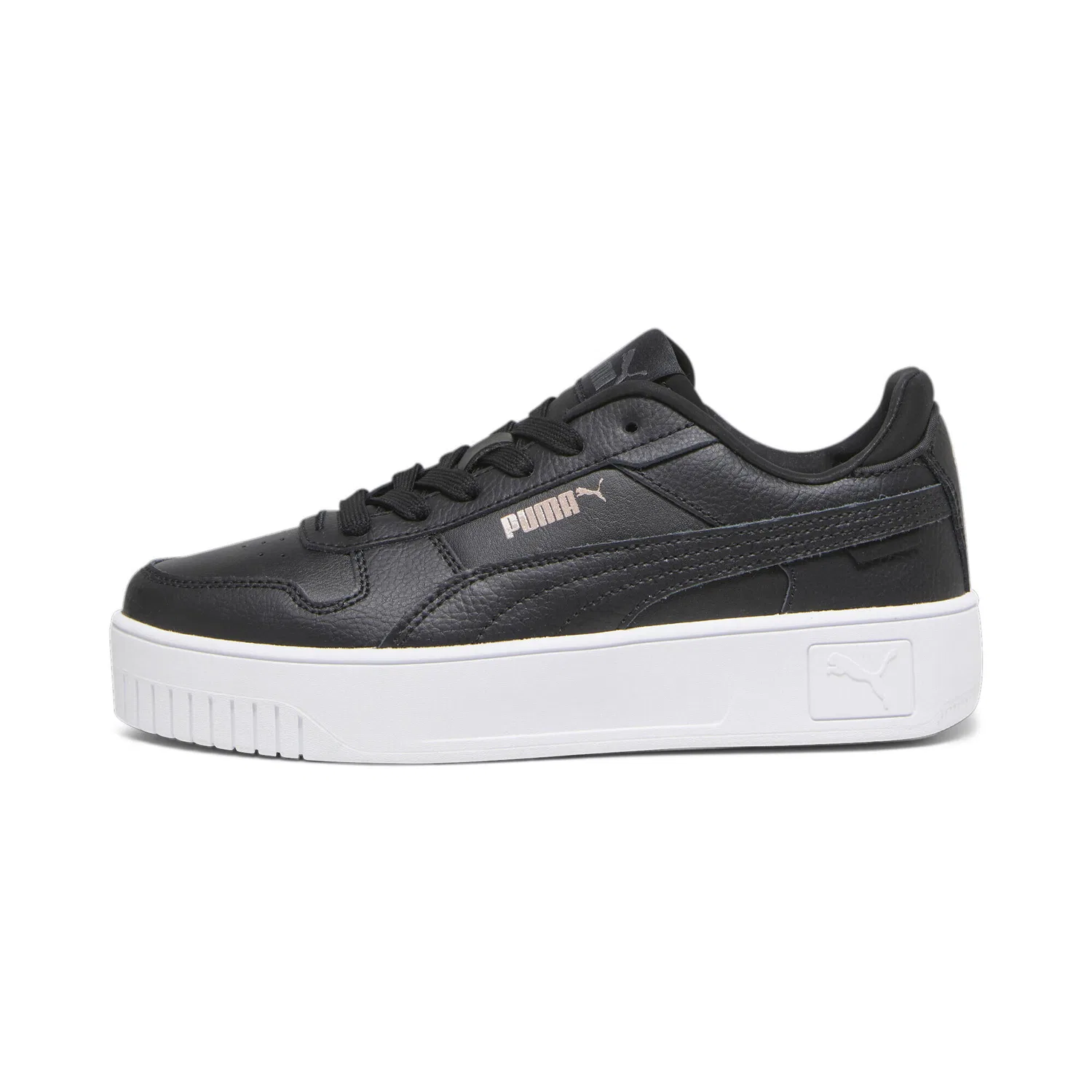 Детские кроссовки для девочек Carina Street Sneakers Madchen Puma, Schwarz Silber — фото 3
