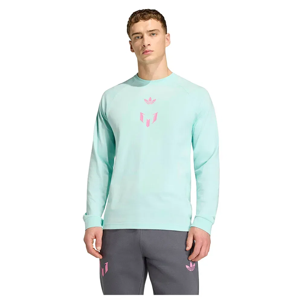 Мужская футболка с длинным рукавом Messi Adidas, Green