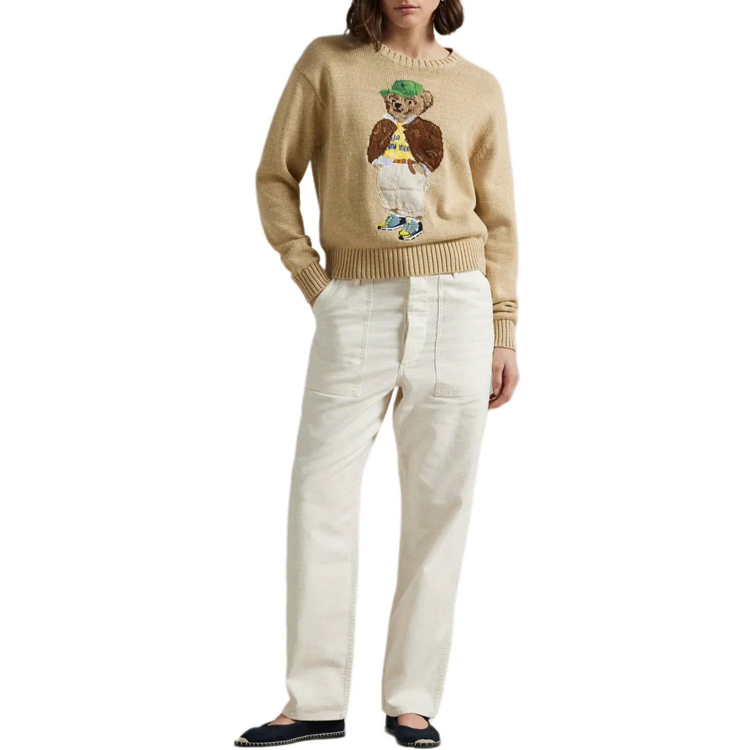 Женский свитер с принтом Polo Bear Polo Ralph Lauren, Tawny — фото 3