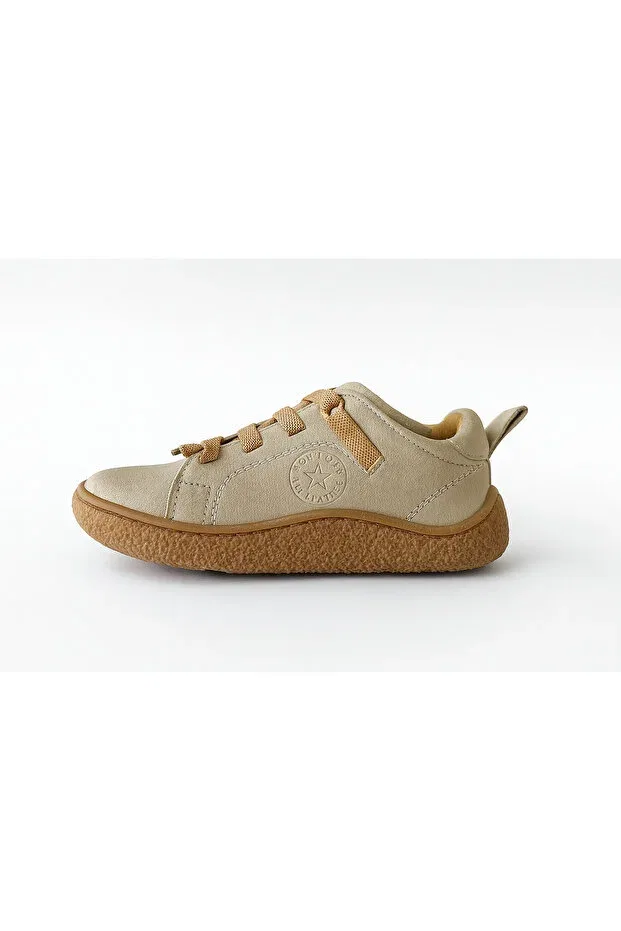 Детские туфли для девочек с органической кожи Anatomical non-slip rubber sole orthopedic inner insoles comfortable shoes Generic Brands, Beige — фото 3