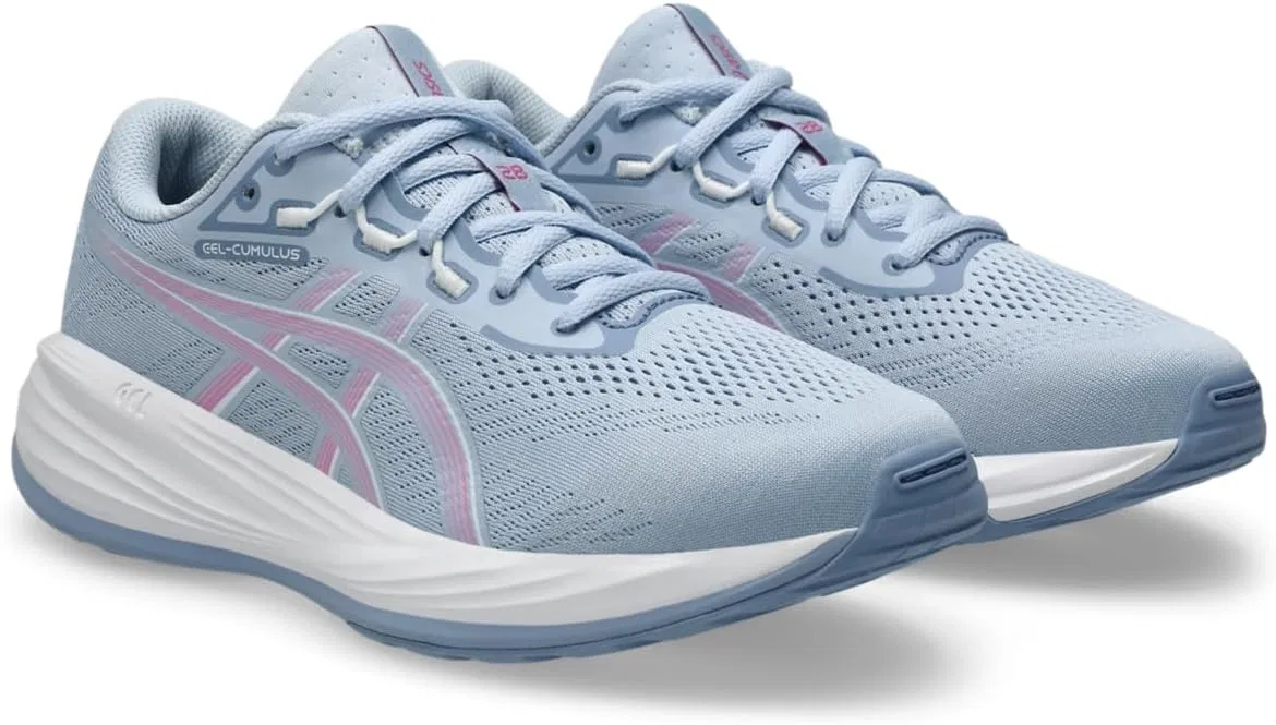 Детские кроссовки для мальчиков Gel-Cumulus 28 GS ASICS, Solid Air/Bubblegum — фото 2