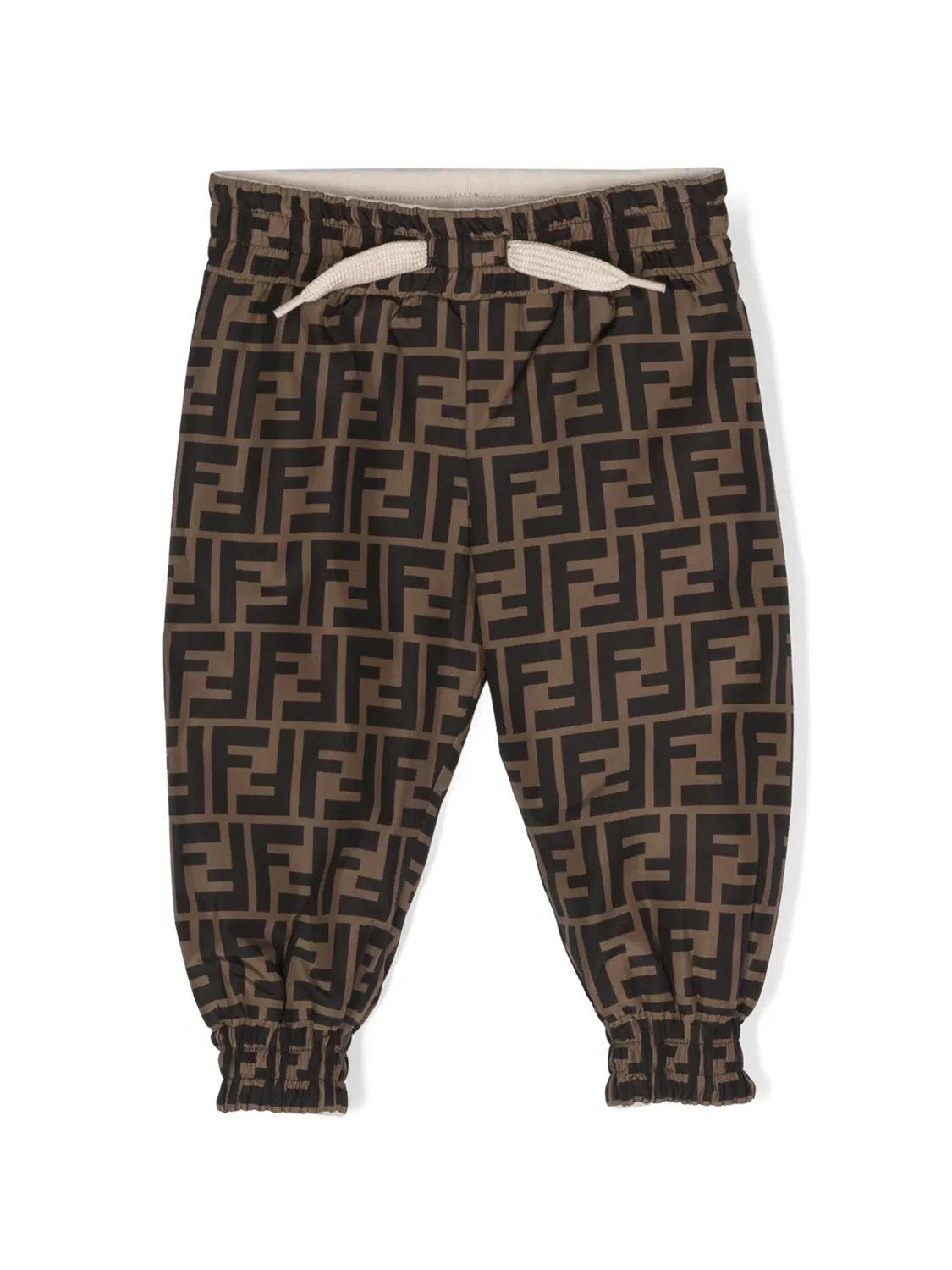 Реверсивные тренировочные брюки FENDI, зеленый