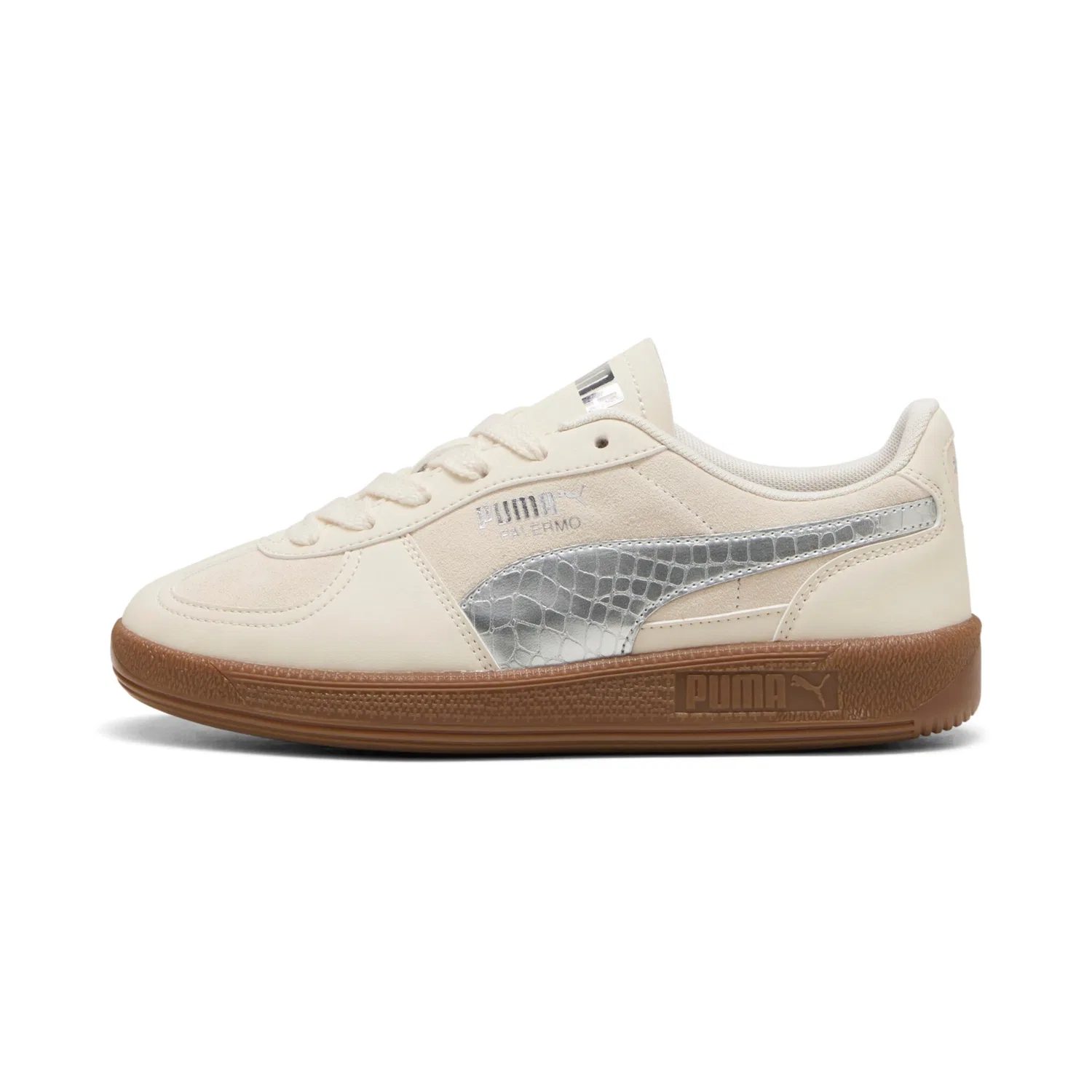 Детские кроссовки с металлическим формстрипом PUMA, Alpine Snow-PUMA Silver — фото 2