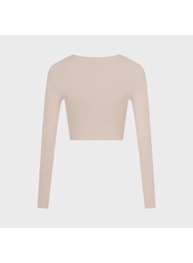 Футболка с длинным рукавом Zara, абрикосовый — фото 3