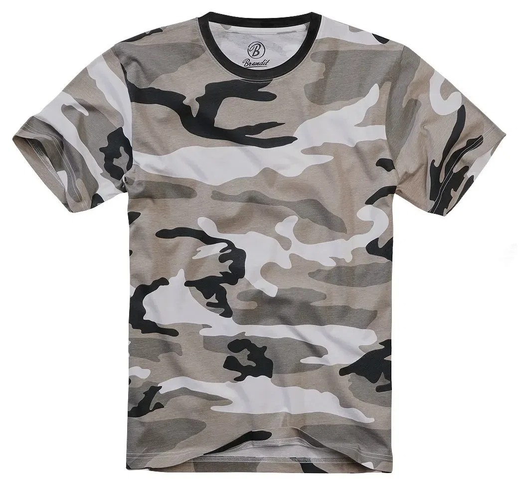 Мужская футболка с камуфляжным принтом Brandit, Camouflage
