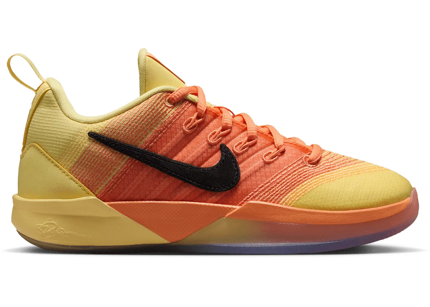 Детские кроссовки для девочек Nike Sabrina 3, Soft Yellow/Orange Trance/Black/Black