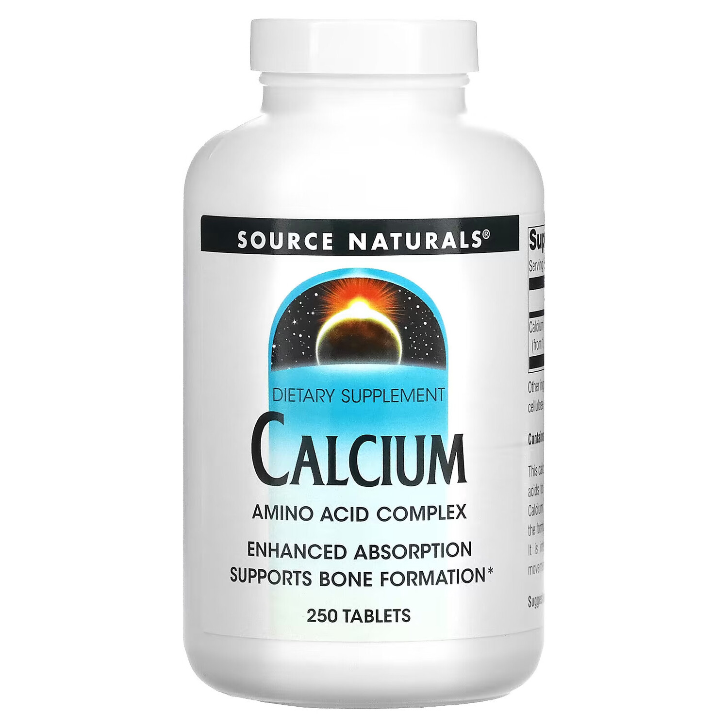 

Source Naturals, кальций, 250 таблеток
