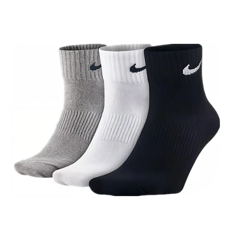 Детские носки-гольфы с принтом 9 пар Nike, Black/White/Gray — фото 3