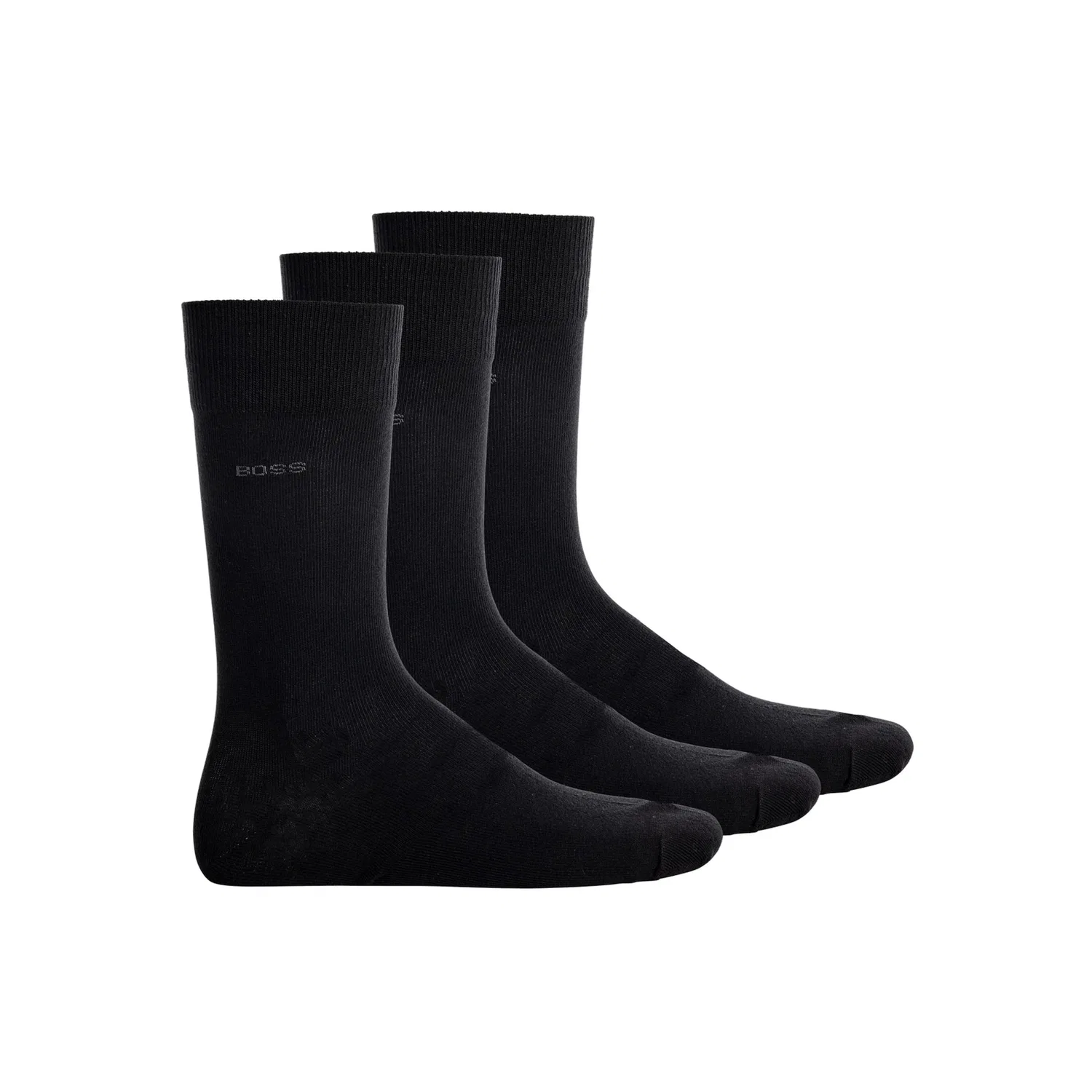 Мужские короткие носки в упаковке 3 пары BOSS, Black