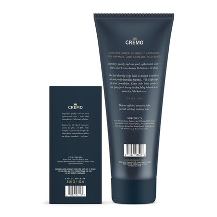 Одеколоном-спрей Palo Santo Reserve Collection, 100 мл + Лосьон для тела Cremo, 240 мл — фото 2