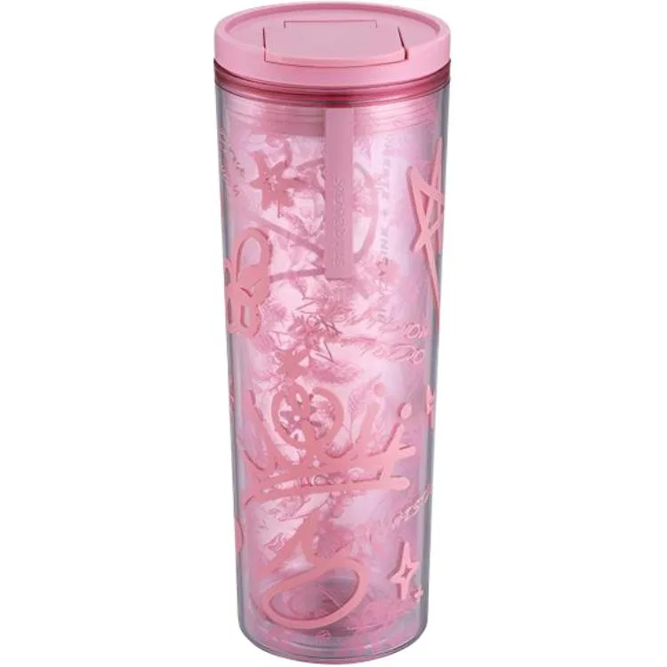 Кружка пластиковая Starbucks BLACKPINK, 473 мл, Pink