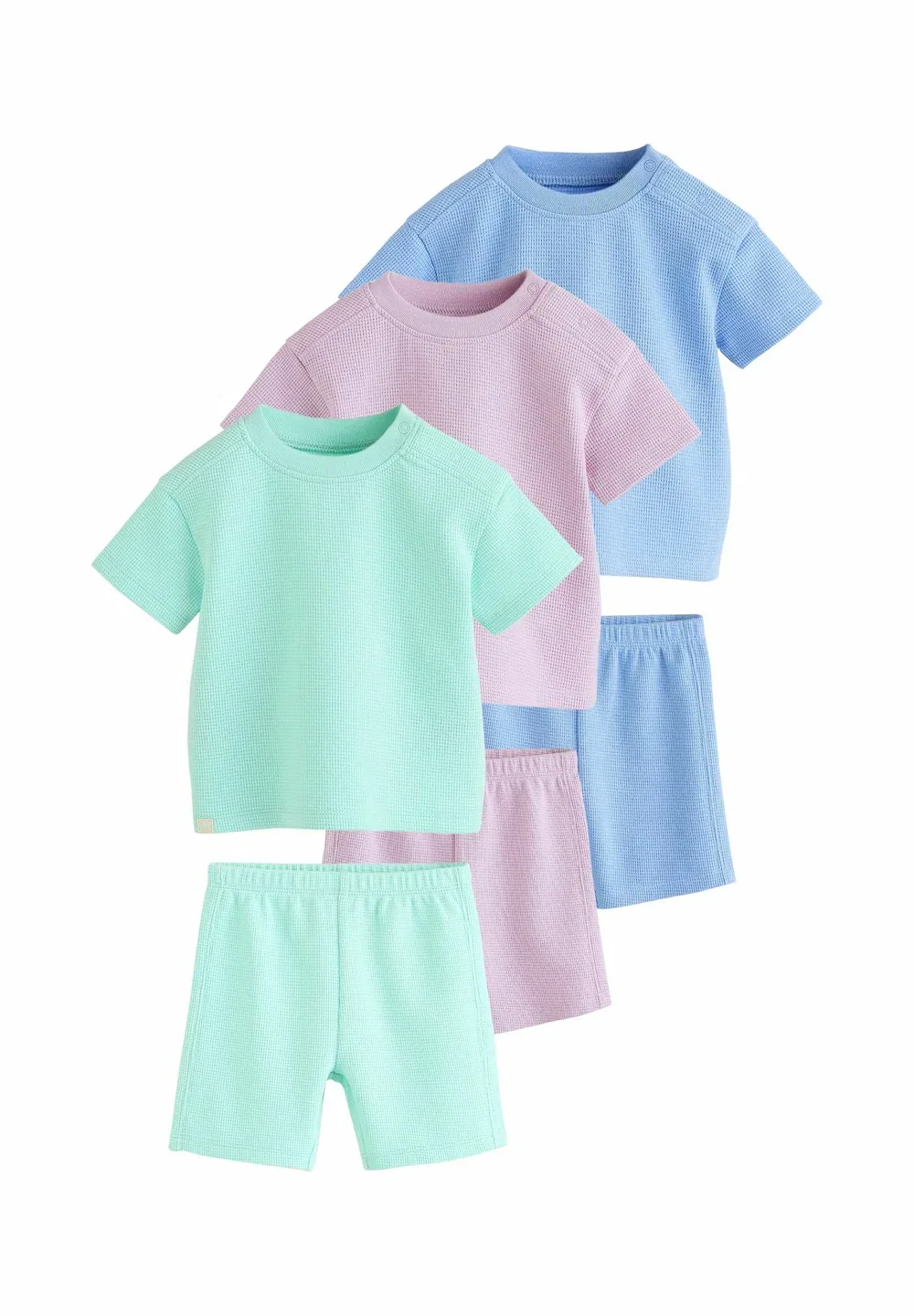 Стандартный крой - комплект из 6 предметов - спортивные штаны Next, Blue/Lilac/Green