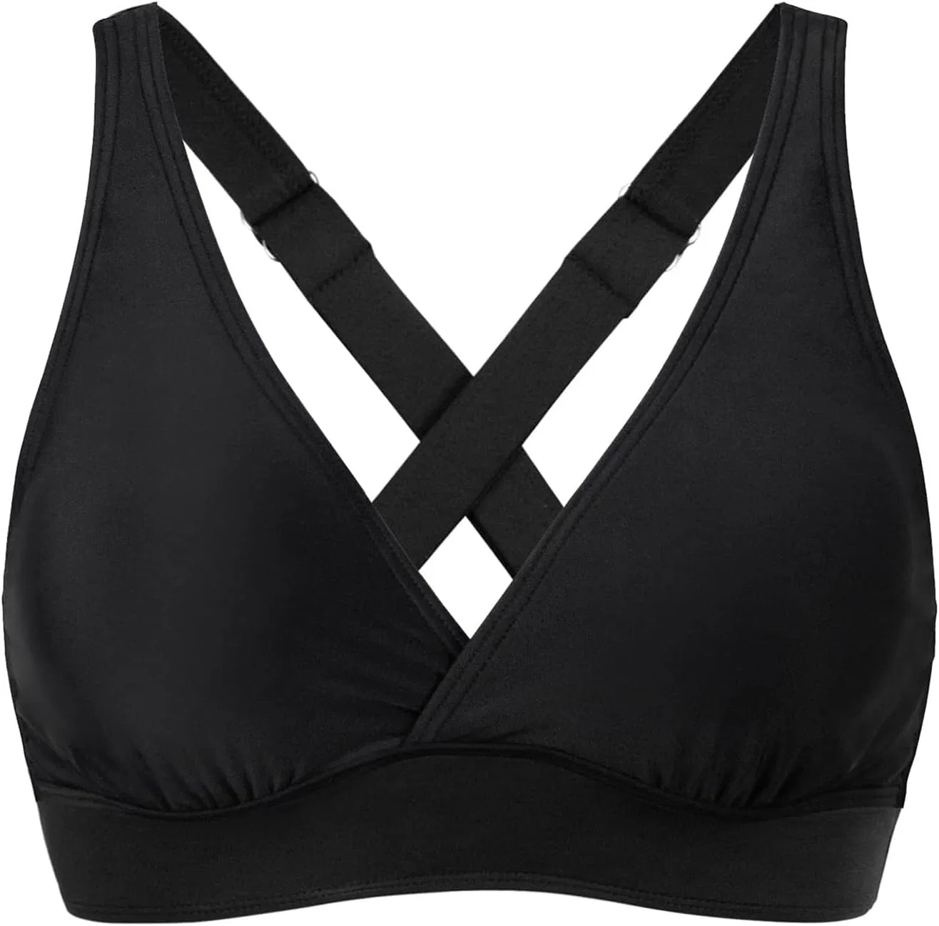 Женский бикини-топ с эффектом пуш-ап Underwire, Black