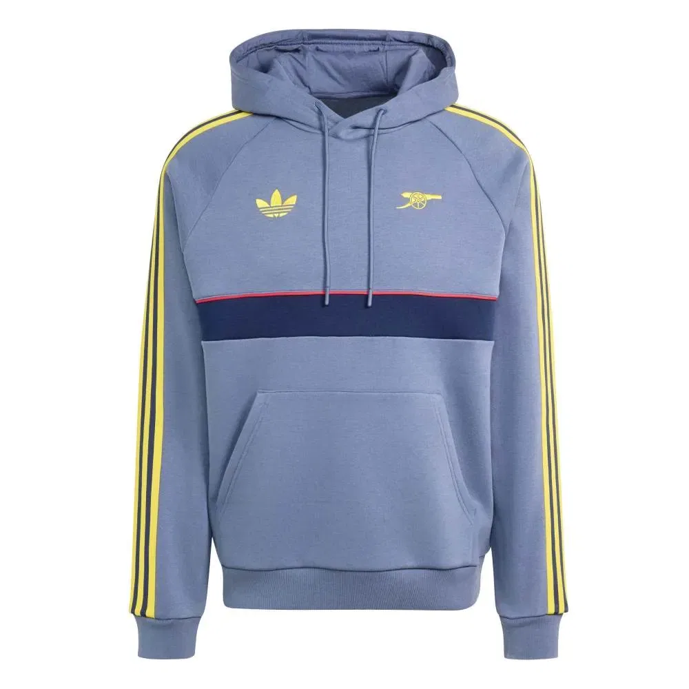 Мужской худи с флисом Adidas Arsenal FC Originals, Blue — фото 3