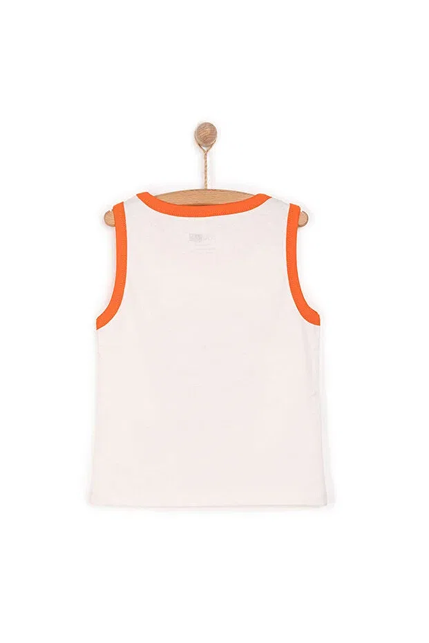 Детская футболка с принтом Hellobaby basic men's octopus printed undershirt tshirt baby boy Ebebek Hello Baby, Ecru — фото 2