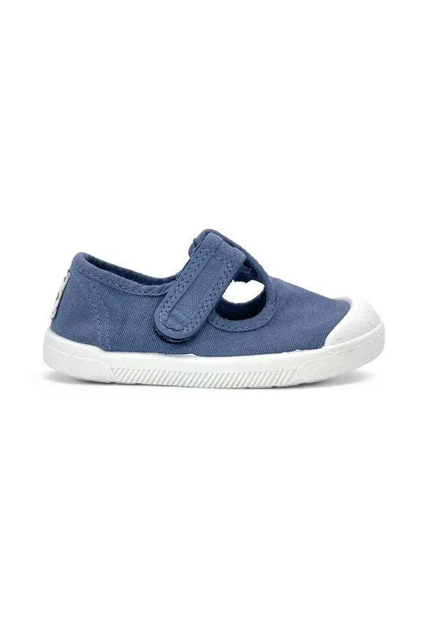 Кроссовки хлопковые Pepitos barefoot lona lavada ninos - touch-strap shoes Pisamonas, Azul, синий