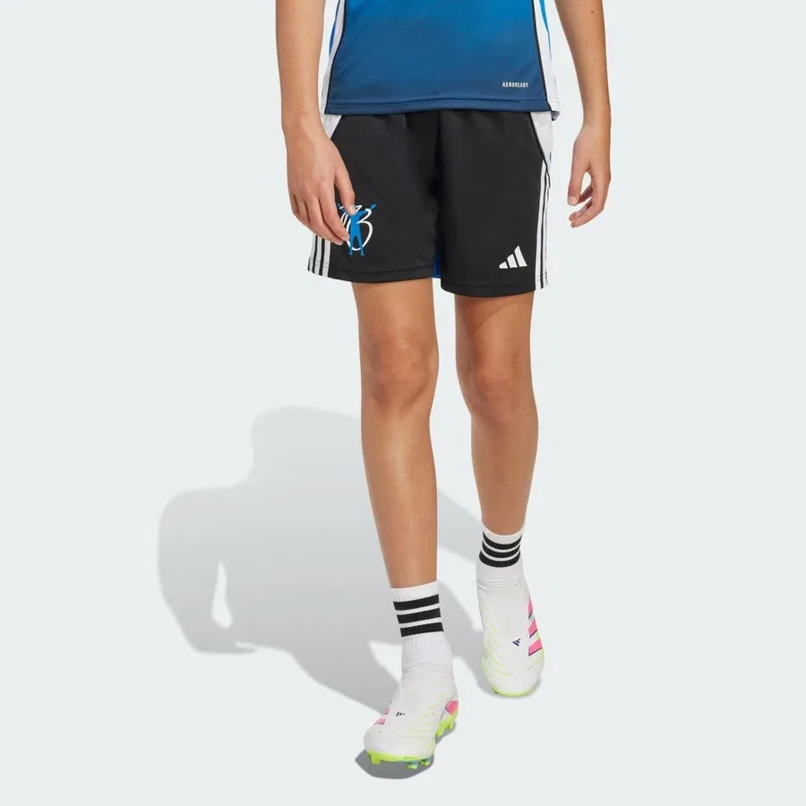 Детские спортивные шорты с принтом Jude Bellingham adidas, Черный — фото 3