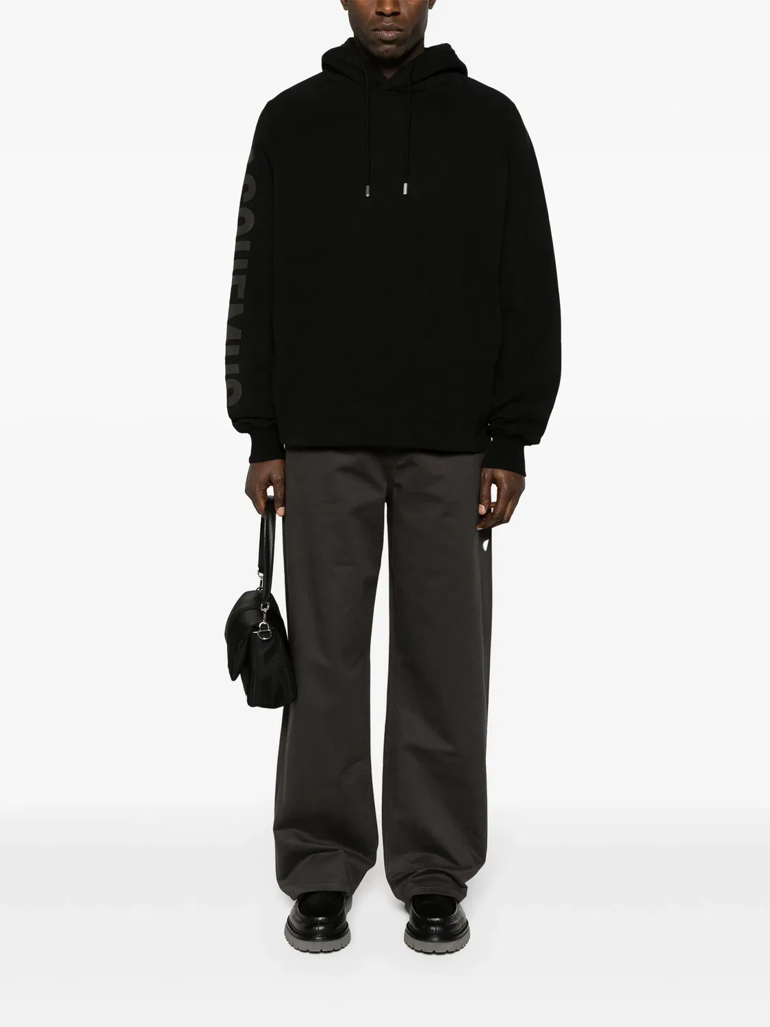 Худи Typo из хлопка Jacquemus, черный — фото 3