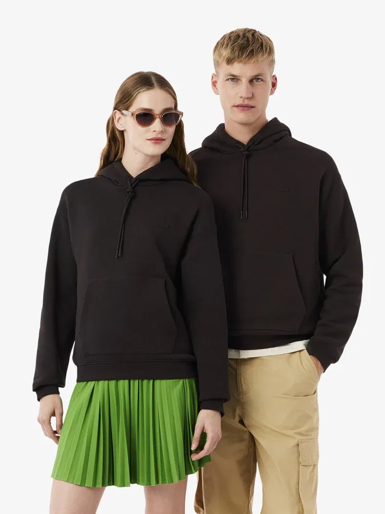 Футболка с длинным рукавом, свободный крой, модель Croc Signature LACOSTE, Antique Gold