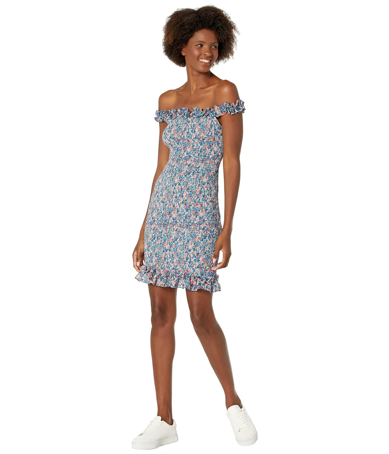 

Платье Sage, Off Shoulder Smocked Dress