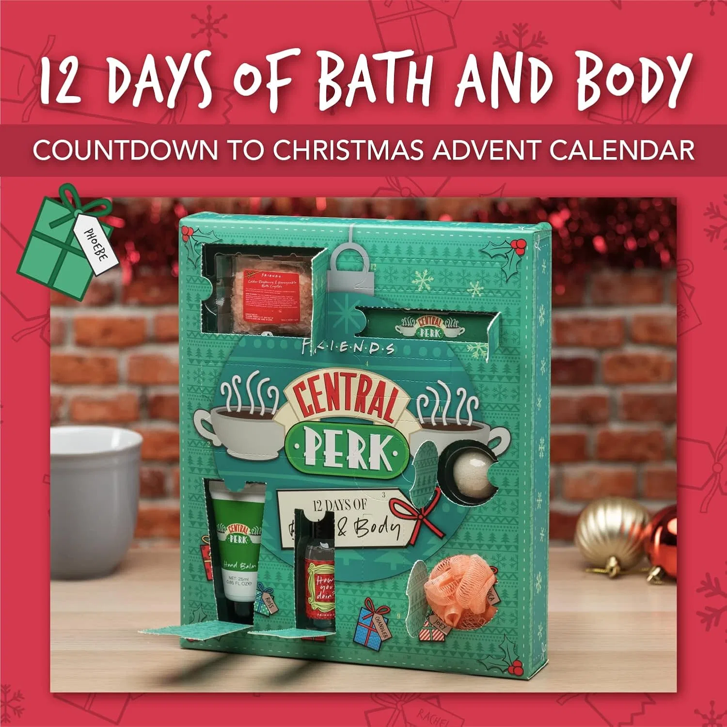 Адвент-календарь Bath and Body, Paladone, 12 Days, Central Perk, Friends — фото 2