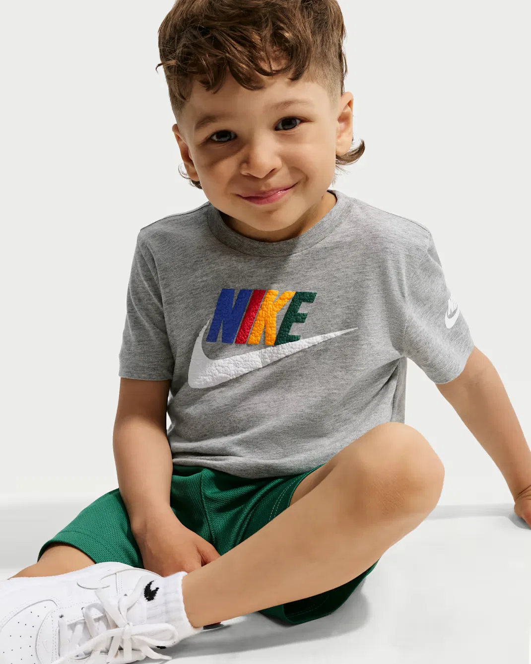 Футболка для всей семьи "Клуб для малышей" Nike, Dark Grey Heather — фото 3