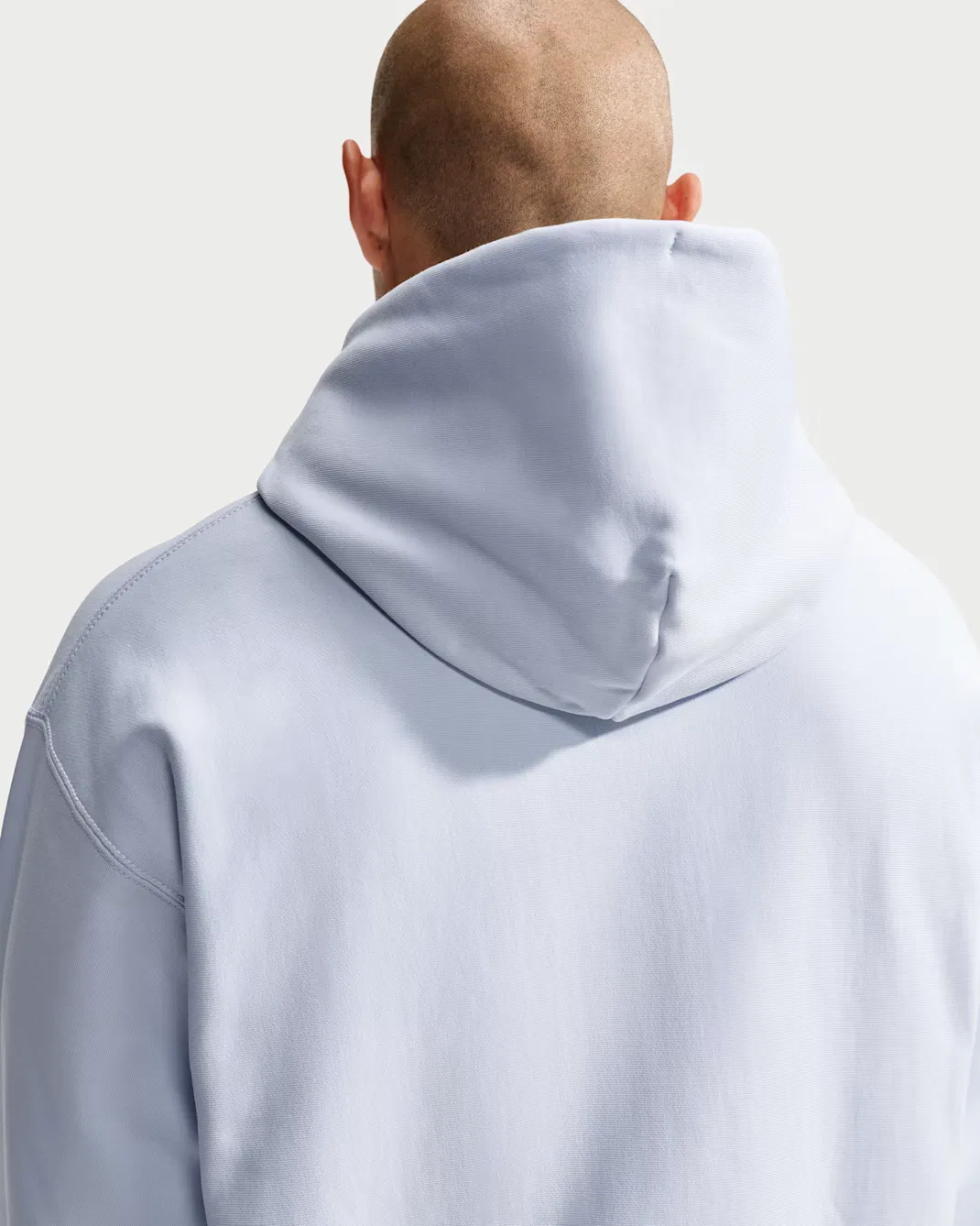 Мужская толстовка с капюшоном Nike Solo Swoosh, Football Grey/White — фото 2