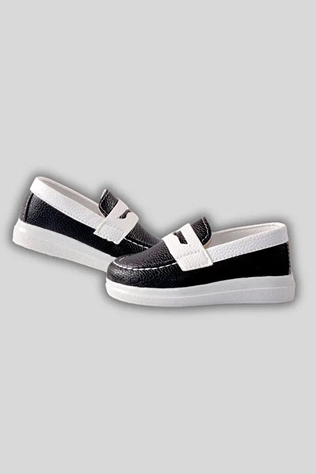 Детские туфли для мальчиков без шнуровки Kinlee, Navy Blue — фото 3