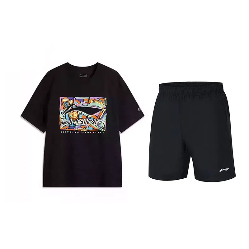Детский спортивный комплект с принтом Black Graffiti Li-Ning