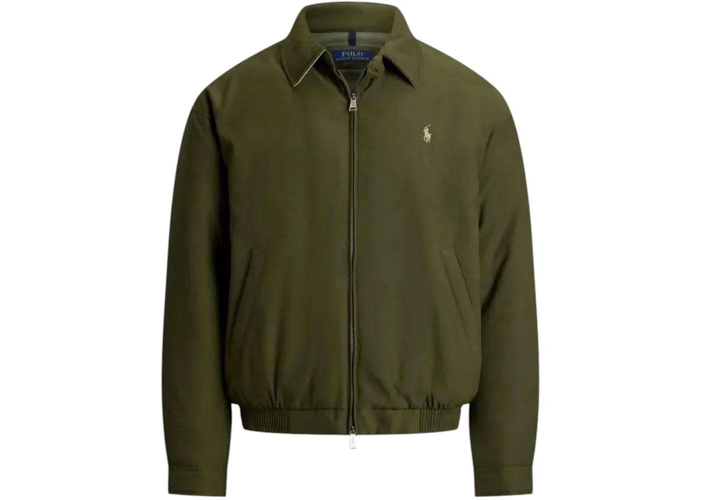 Мужская утепленная куртка-ветровка с длинным рукавом Polo Ralph Lauren, оливковый