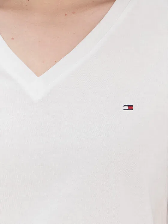 Футболка regular fit Heritage V-Neck Tee Tommy Hilfiger, белый — фото 4