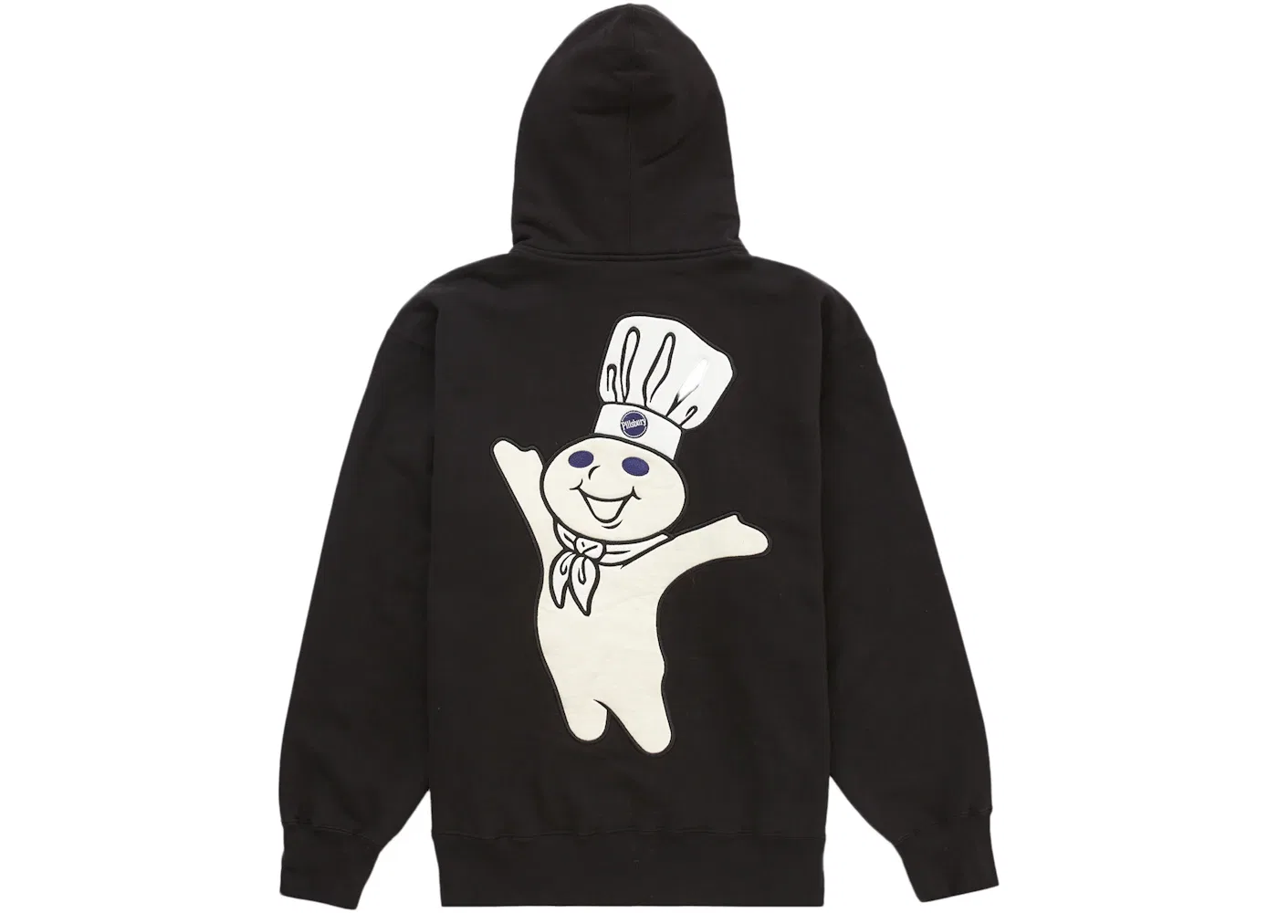 Мужская худи с принтом Supreme Doughboy Zip Up Hooded Sweatshirt, Black — фото 2