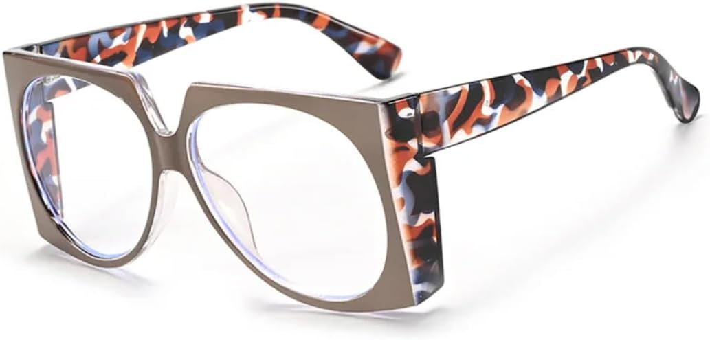 

Крупные солнцезащитные очки для мужчин и женщин в стиле панк, солнцезащитные очки с защитой от УФ-излучения UV400, винтажные солнцезащитные очки с градиентным переходом, модные тренды в мире очков TKKTLLT, Coffeeflower-clear