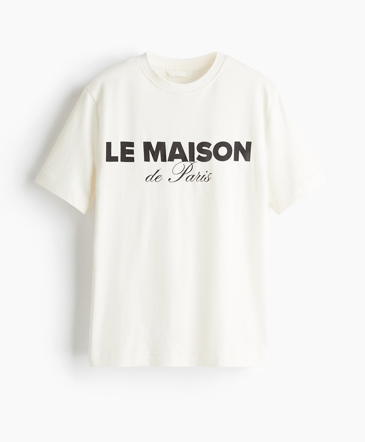 

Футболка H&M With Print, белый / Le Maison