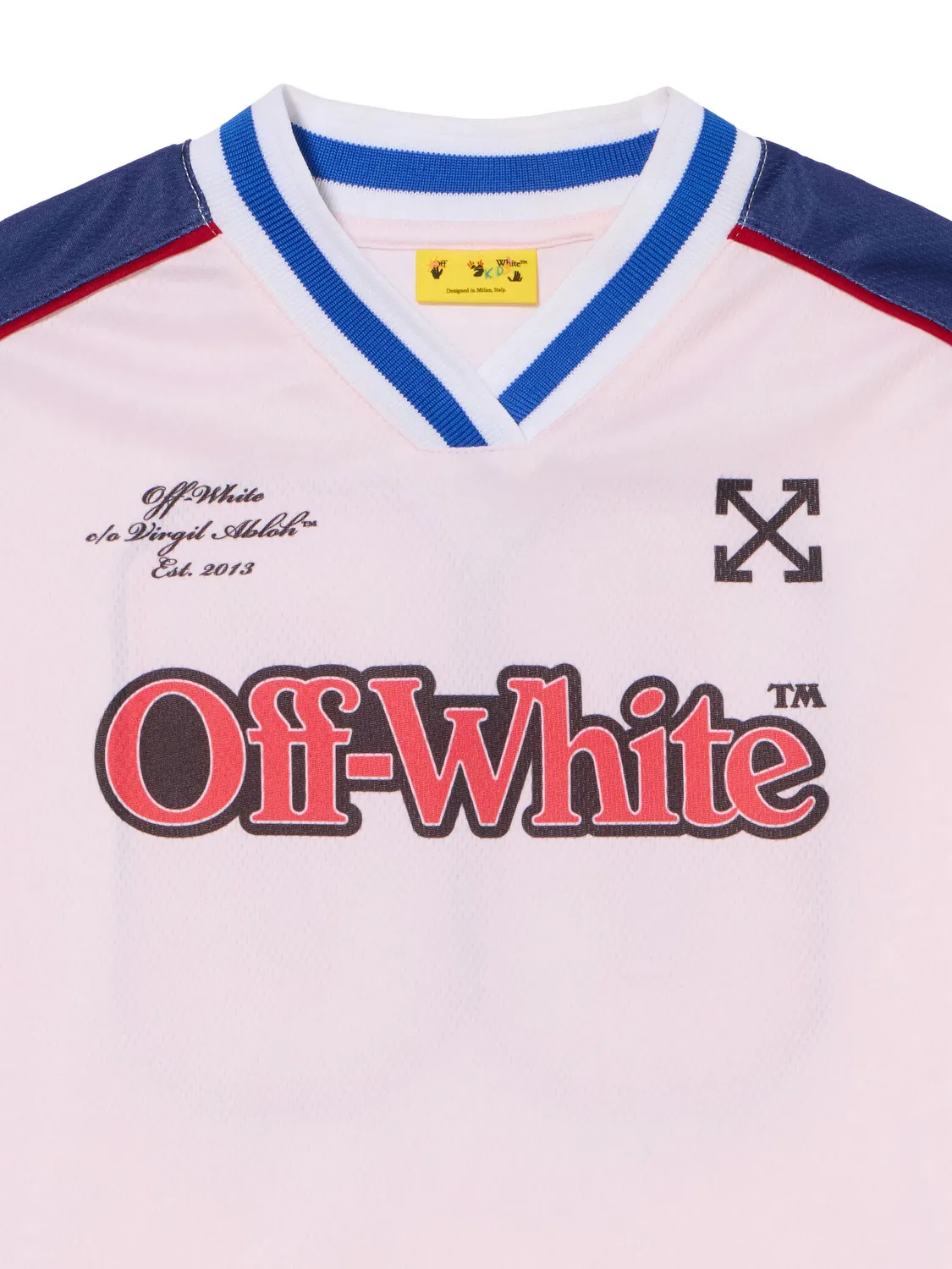 Футболка с V‑образным вырезом розовая OFF-WHITE, розовый — фото 2