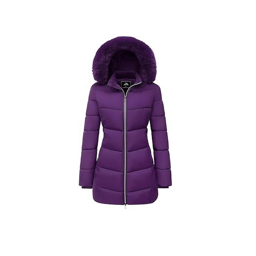 

Куртка Moerdeng Winter Windproof Thicken Hooded, фиолетовый