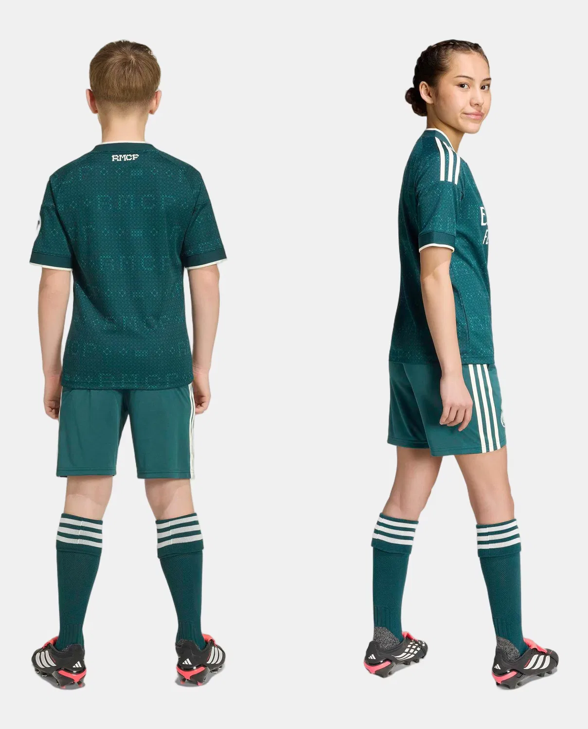 Детская выездная форма мадридского «Реала» сезона 2026-2027 от adidas - зеленая. — фото 2