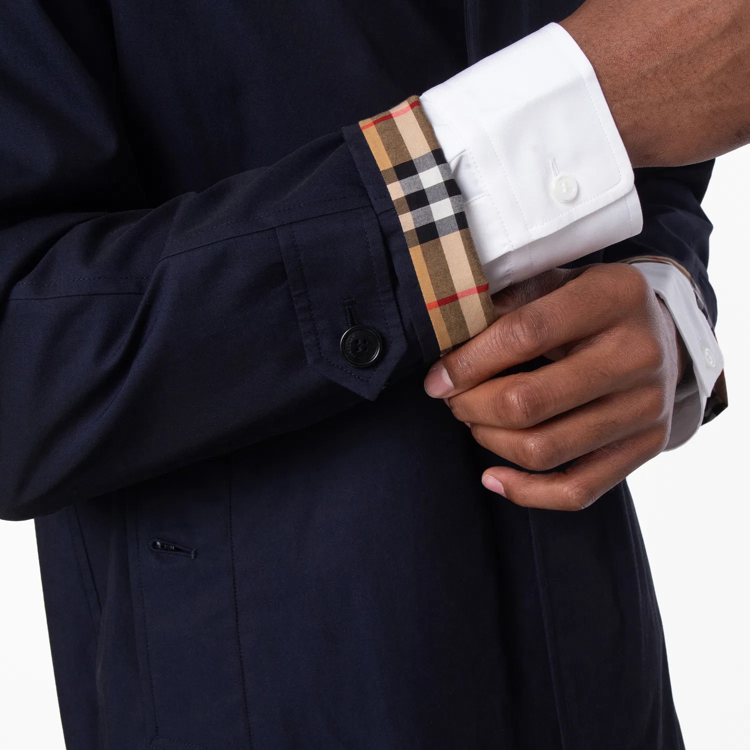 Пальто-каркот из габардина Camden Classic Car Coat Burberry, Blue Carbon — фото 2