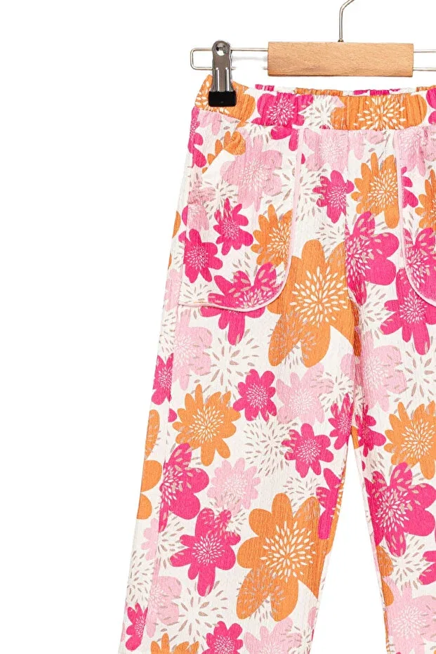 Детские брюки для девочек с принтом Wide Leg Divonette, Pattern 5 - Colorful — фото 3