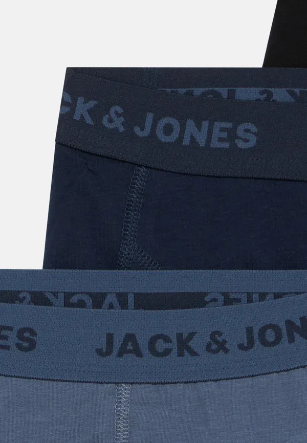 Комплект из 3 трусов для подростков - трусы Jack & Jones Junior, черный/темно-синий — фото 4