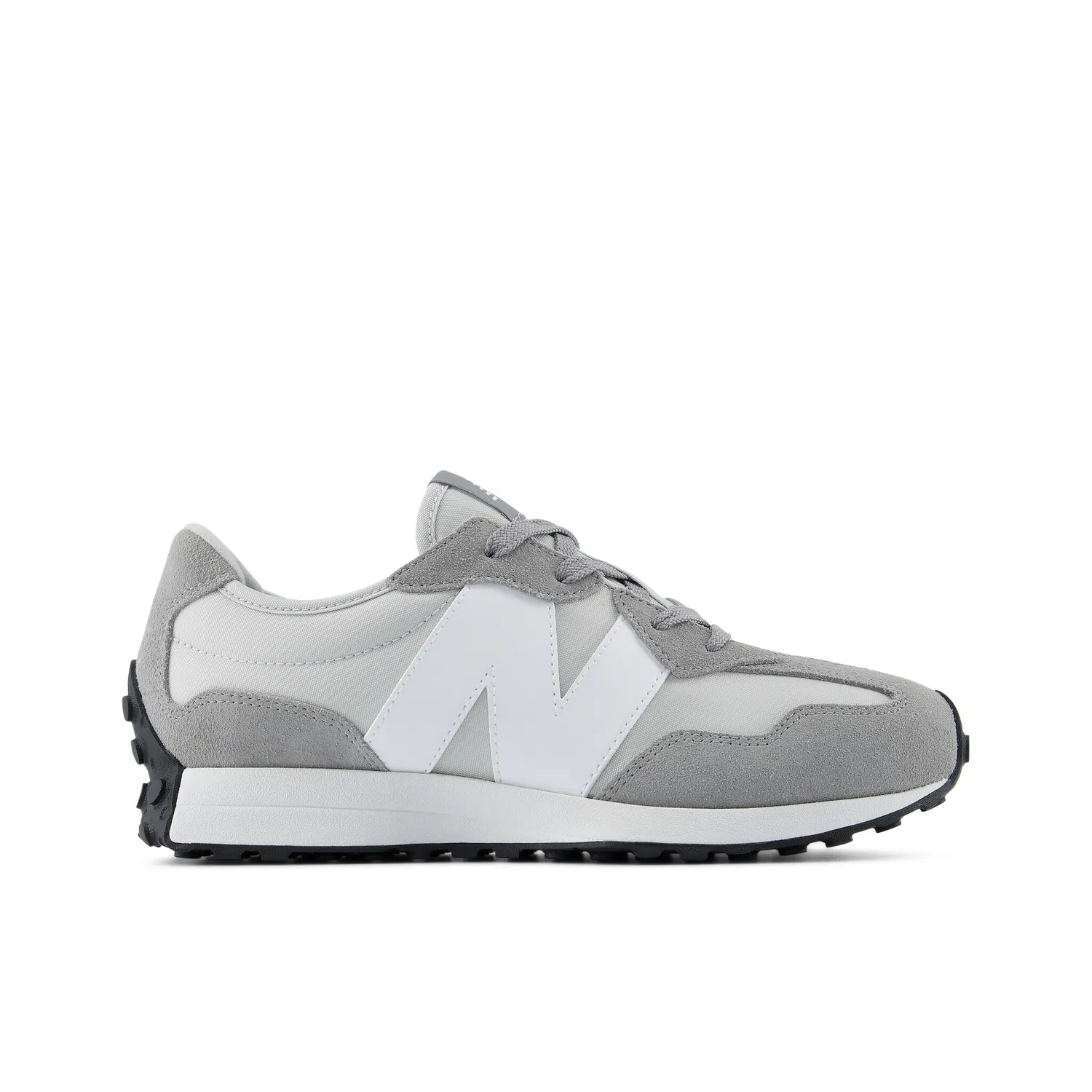 Детские кожаные кроссовки на шнуровке New Balance, Brighton Grey/Slate Grey — фото 2