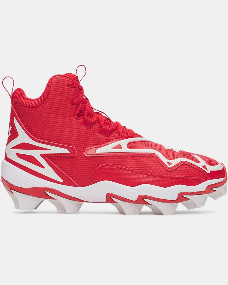 Детские бейсбольные шиповки с амортизацией EVA UA Harper 11 RM Jr. UnderArmour, Red/White