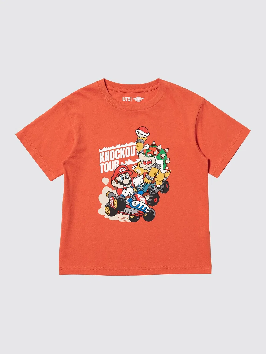Футболка Uniqlo, детская, с принтом Mario Kart World UT, оранжевый — фото 4