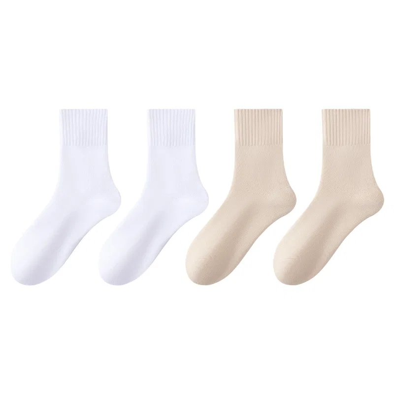 Детские носки с принтом 4 Pack (Milk White 2+Beige 2) MIIOW