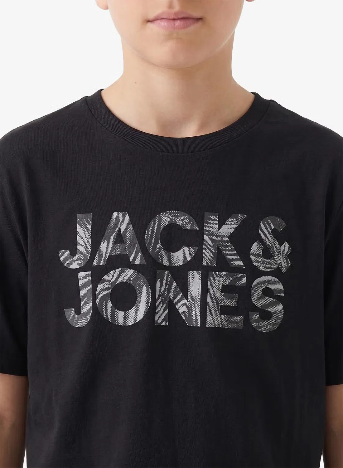 Футболка с логотипом Jeff Jack & Jones Junior, черный — фото 2