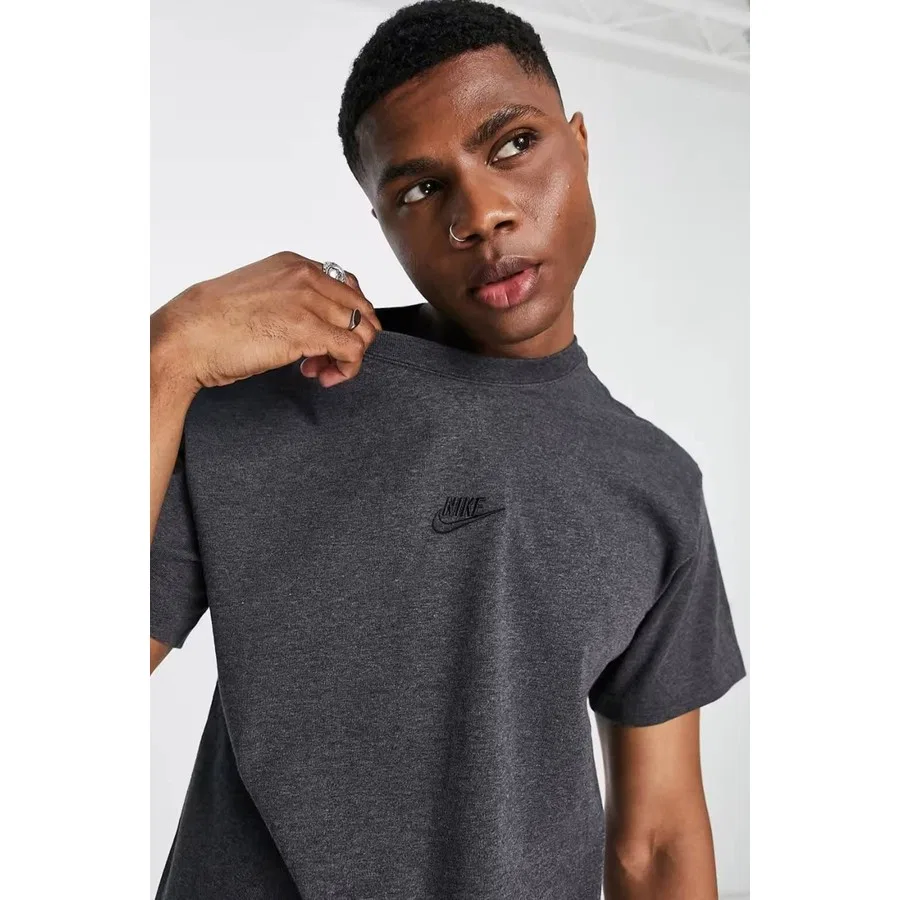 Футболка свободного кроя с длинным рукавом Nike Premium Essentials Loose Fit, Антрацитовый — фото 3