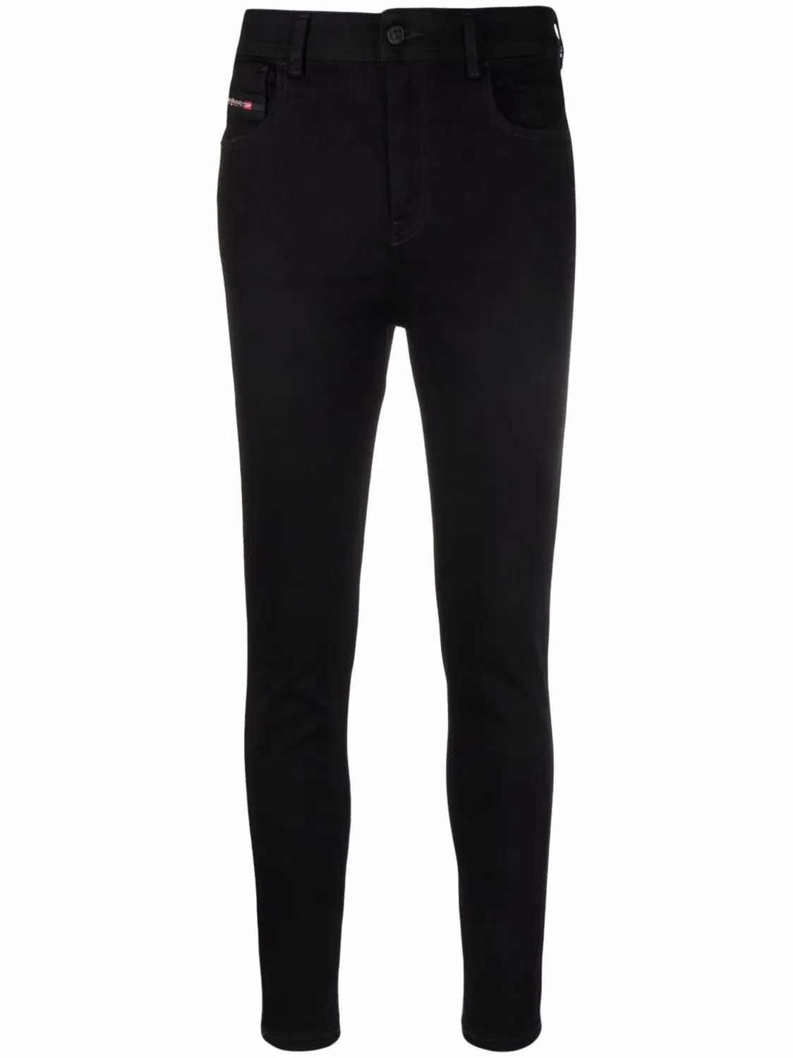 Diesel Узкие джинсы Slandy-High 069EF Черный