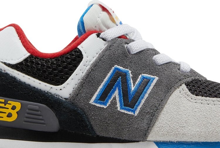 Кроссовки New Balance 574 Bungee Toddler 'Magnet Serene Blue', серый — фото 3