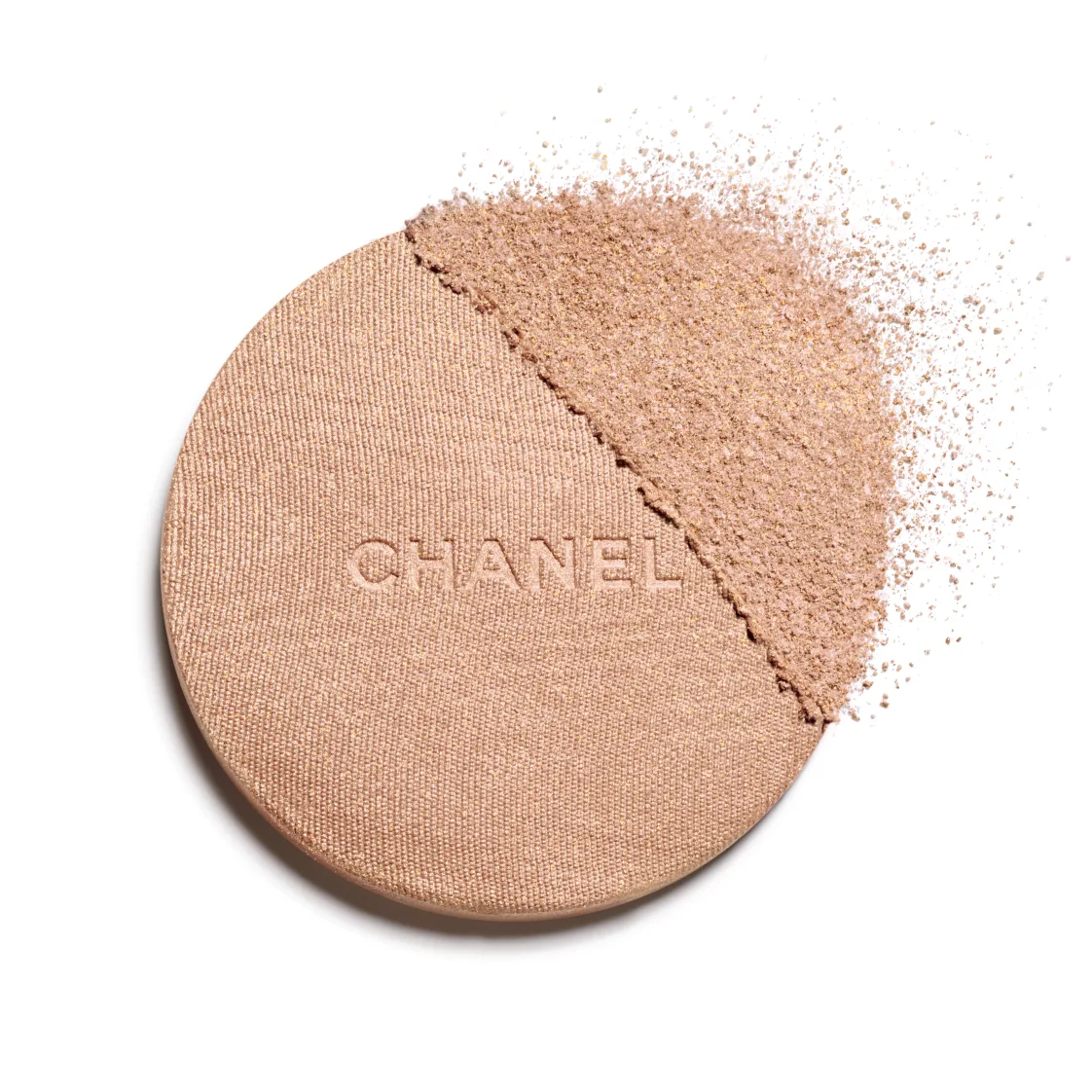 Мерцающая пудра-хайлайтер Chanel Poudre Lumière, 20 warm gold, 8.5 г — фото 3