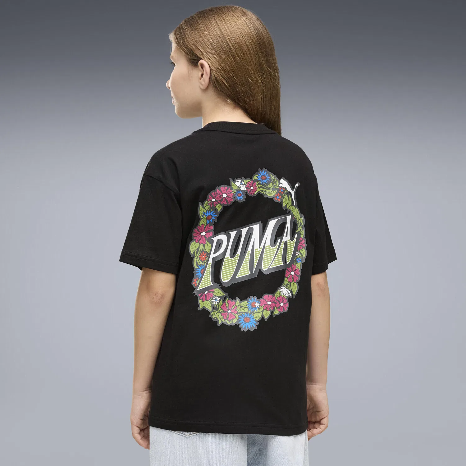 Детская хлопковая футболка Mid 90s Relaxed Graphic T-Shirt Puma, Schwarz — фото 3